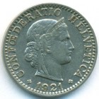 Швейцария, 20 раппенов 1921 год