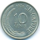 Сингапур, 10 центов 1976 год (UNC)
