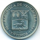 Венесуэла, 50 сентимо 1989 год (UNC)