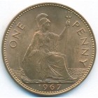 Великобритания, 1 пенни 1967 год (UNC)