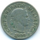 Швейцария, 10 раппенов 1908 год