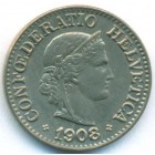 Швейцария, 10 раппенов 1908 год (UNC)