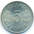 Исландия, 5 крон 1971 год (AU)