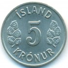 Исландия, 5 крон 1978 год (UNC)