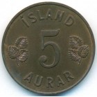 Исландия, 5 эйре 1959 год (AU)