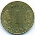 Исландия, 1 крона 1961 год (UNC)