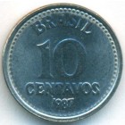 Бразилия, 10 сентаво 1987 год (UNC)