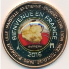 Франция, жетон 2016 год (PROOF)