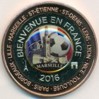 Франция, жетон 2016 год (PROOF)