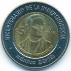 Мексика, 5 песо 2008 год (UNC)