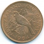 Новая Зеландия, 1 пенни 1964 год (UNC)