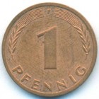 ФРГ, 1 пфенниг 1988 год F (UNC)