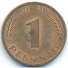 ФРГ, 1 пфенниг 1977 год J (UNC)