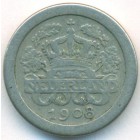 Нидерланды, 5 центов 1908 год