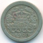 Нидерланды, 5 центов 1908 год
