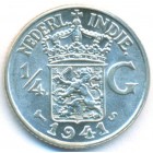 Нидерландская Восточная Индия, 1/4 гульдена 1941 год S (UNC)