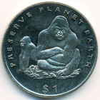 Либерия, 1 доллар 1994 год (UNC)