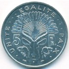 Джибути, 5 франков 1991 год (UNC)
