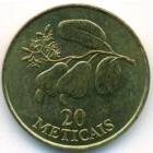 Мозамбик, 20 метикалов 1994 год (UNC)