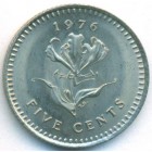 Родезия, 5 центов 1976 год (UNC)