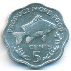 Сейшельские острова, 5 центов 1977 год (UNC)