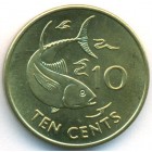 Сейшельские острова, 10 центов 1997 год (UNC)