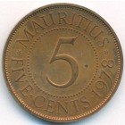 Маврикий, 5 центов 1978 год (PROOF)