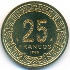 Экваториальная Гвинея, 25 франков 1985 год (UNC)