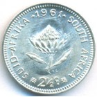 ЮАР, 2-1/2 цента 1961 год (UNC)