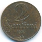 Латвия, 2 сантима 1926 год