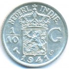 Нидерландская Восточная Индия, 1/10 гульдена 1941 год S (UNC)
