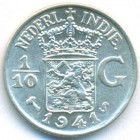 Нидерландская Восточная Индия, 1/10 гульдена 1941 год S (UNC)