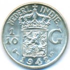 Нидерландская Восточная Индия, 1/10 гульдена 1942 год S (UNC)