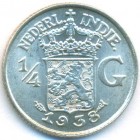 Нидерландская Восточная Индия, 1/4 гульдена 1938 год (UNC)