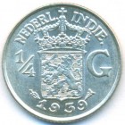 Нидерландская Восточная Индия, 1/4 гульдена 1939 год (UNC)