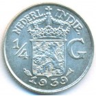 Нидерландская Восточная Индия, 1/4 гульдена 1939 год (UNC)
