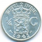 Нидерландская Восточная Индия, 1/4 гульдена 1941 год S (UNC)