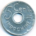 Французский Индокитай, 5 центов 1943 год (UNC)