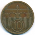 Чехословакия, 10 геллеров 1934 год