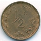 Родезия, 1/2 цента 1972 год (UNC)