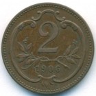 Австрия, 2 геллера 1906 год