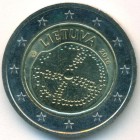 Литва, 2 евро 2016 год (AU)