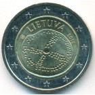 Литва, 2 евро 2016 год (UNC)