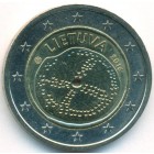 Литва, 2 евро 2016 год (UNC)