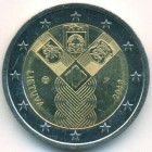 Литва, 2 евро 2018 год (AU)