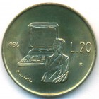 Сан-Марино, 20 лир 1986 год (UNC)