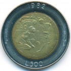 Сан-Марино, 500 лир 1982 год (UNC)