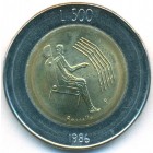 Сан-Марино, 500 лир 1986 год (UNC)