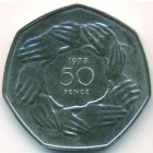 Великобритания, 50 пенсов 1973 год (PROOF)