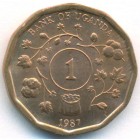 Уганда, 1 шиллинг 1987 год (UNC)